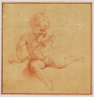 Pompeo Batoni - The Infant Hercules Strangling The Snakes Sent By Juno And A Study Of A Foot