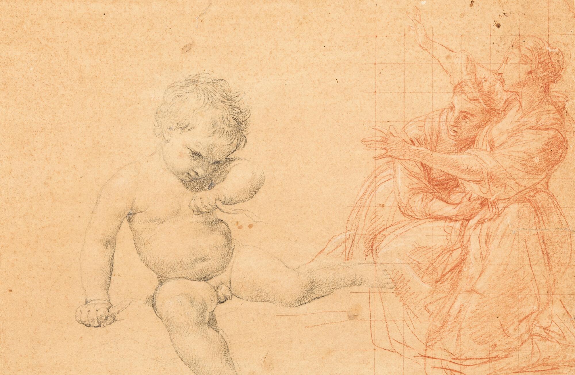 Pompeo Girolamo Batoni - Der junge Herkules erwürgt die von Juno gesandten Schlangen.