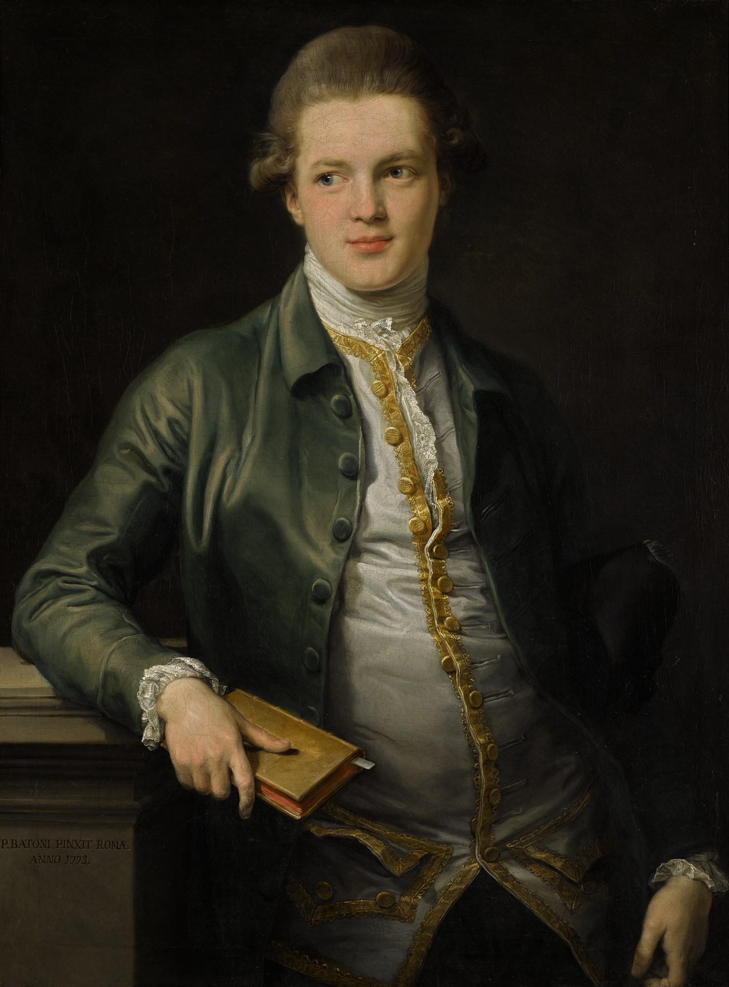 Pompeo Girolamo Batoni - Portrait of Thomas Orde, later Orde-Powlett and 1st Baron Bolton (1746–1807) |《托馬斯・奧德（1746-1807年）肖像，後封奧德・寶勒及保頓男爵一世》