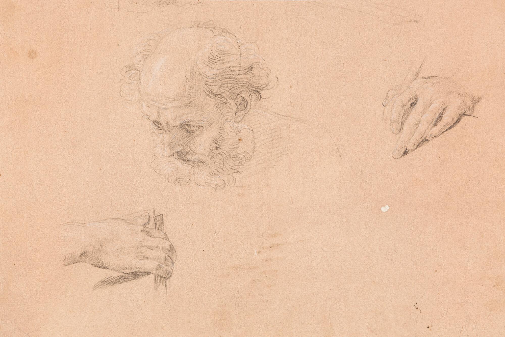 Pompeo Girolamo Batoni - Studie zum heiligen Petrus