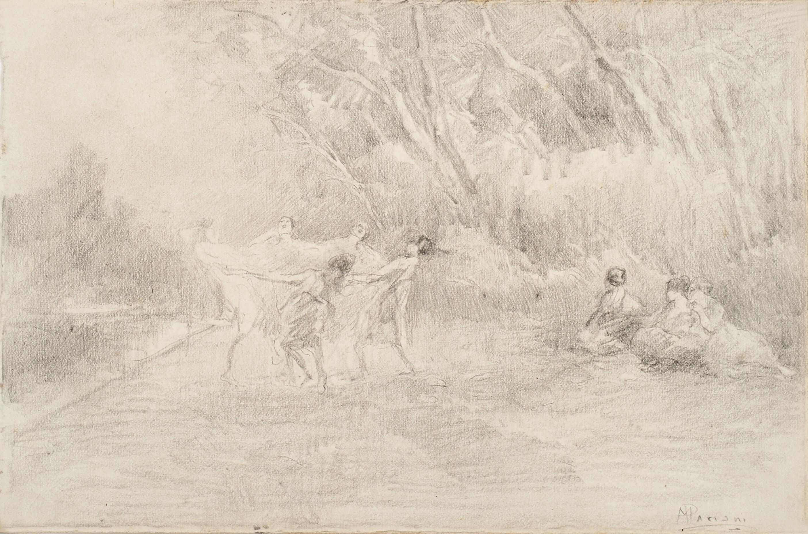 Pompeo Mariani - Ninfe nel bosco