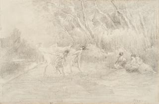 Pompeo Mariani - Ninfe nel bosco