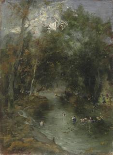 Pompeo Mariani - Paddling ducks