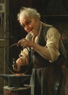 Pompeo Massani - A Cheerful Blacksmith