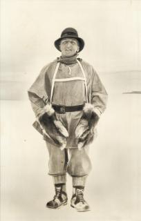 Ponting - Portrait of Lieutenant Henry Robertson Bowers, [1910, printed later]; sold together with a postcard of the same photo (2)