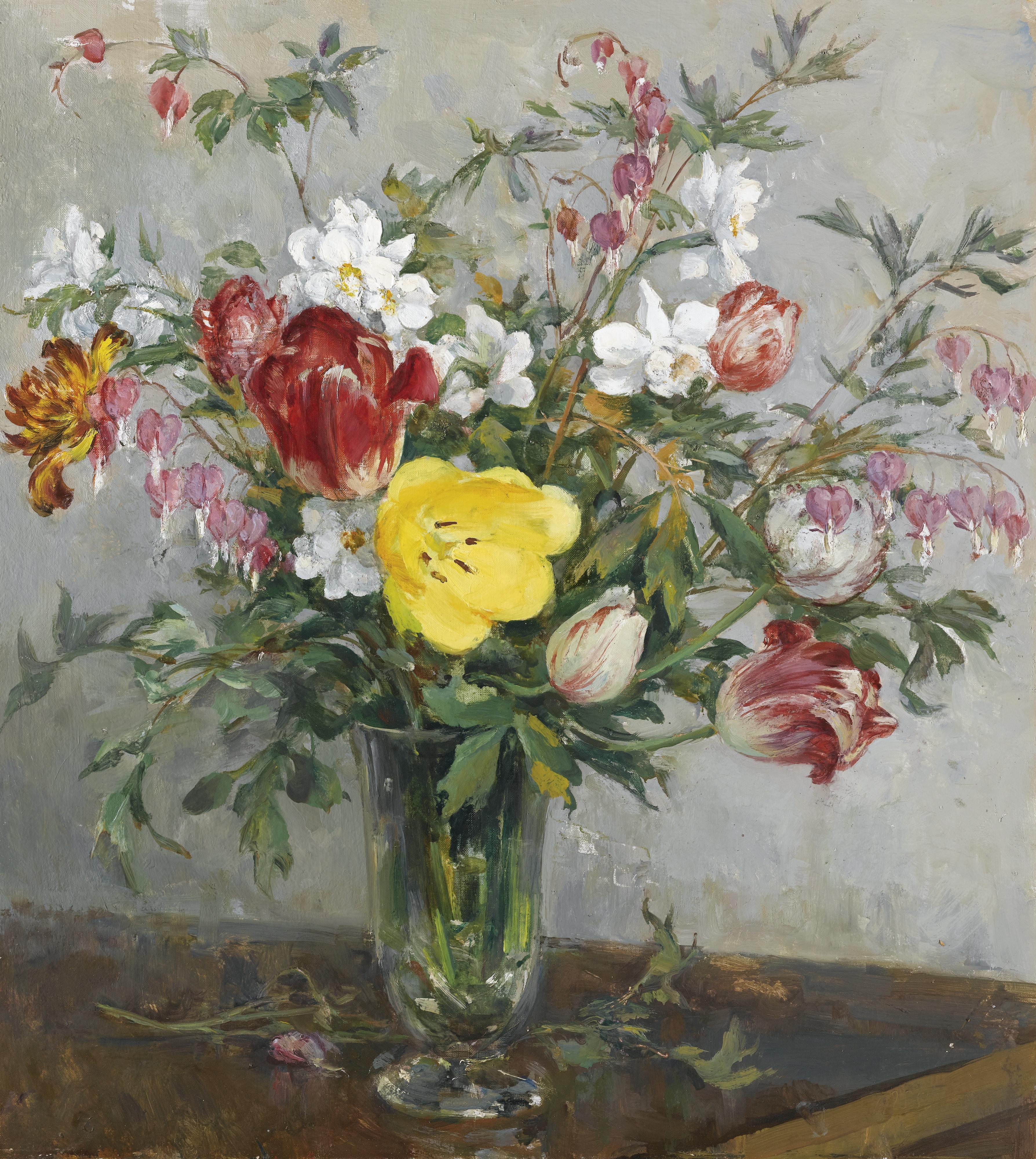 Porfiri Nikitich Krylov - Still Life With Flowers