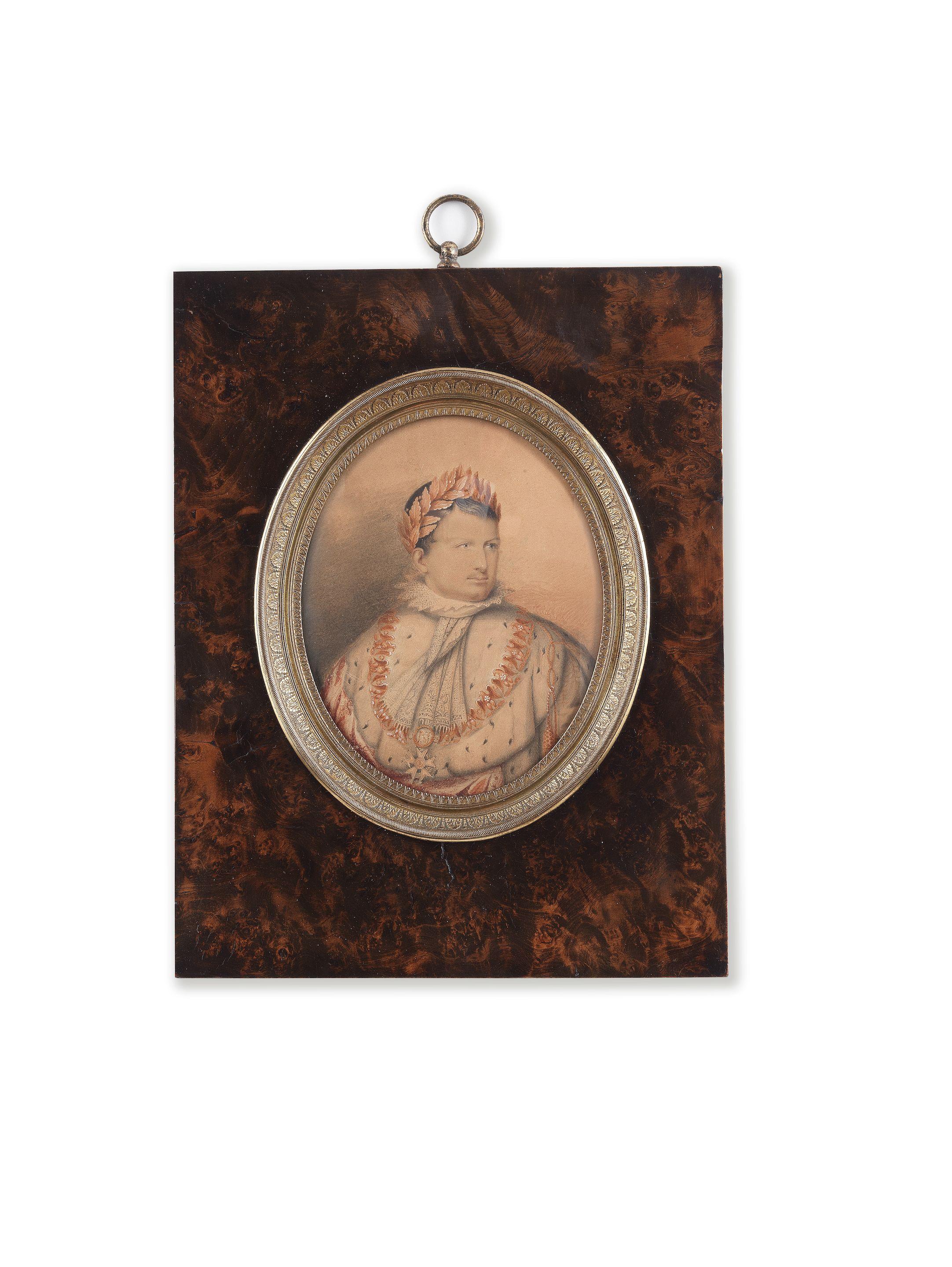 Portrait Of Napoleon Wearing Coronation Regalia