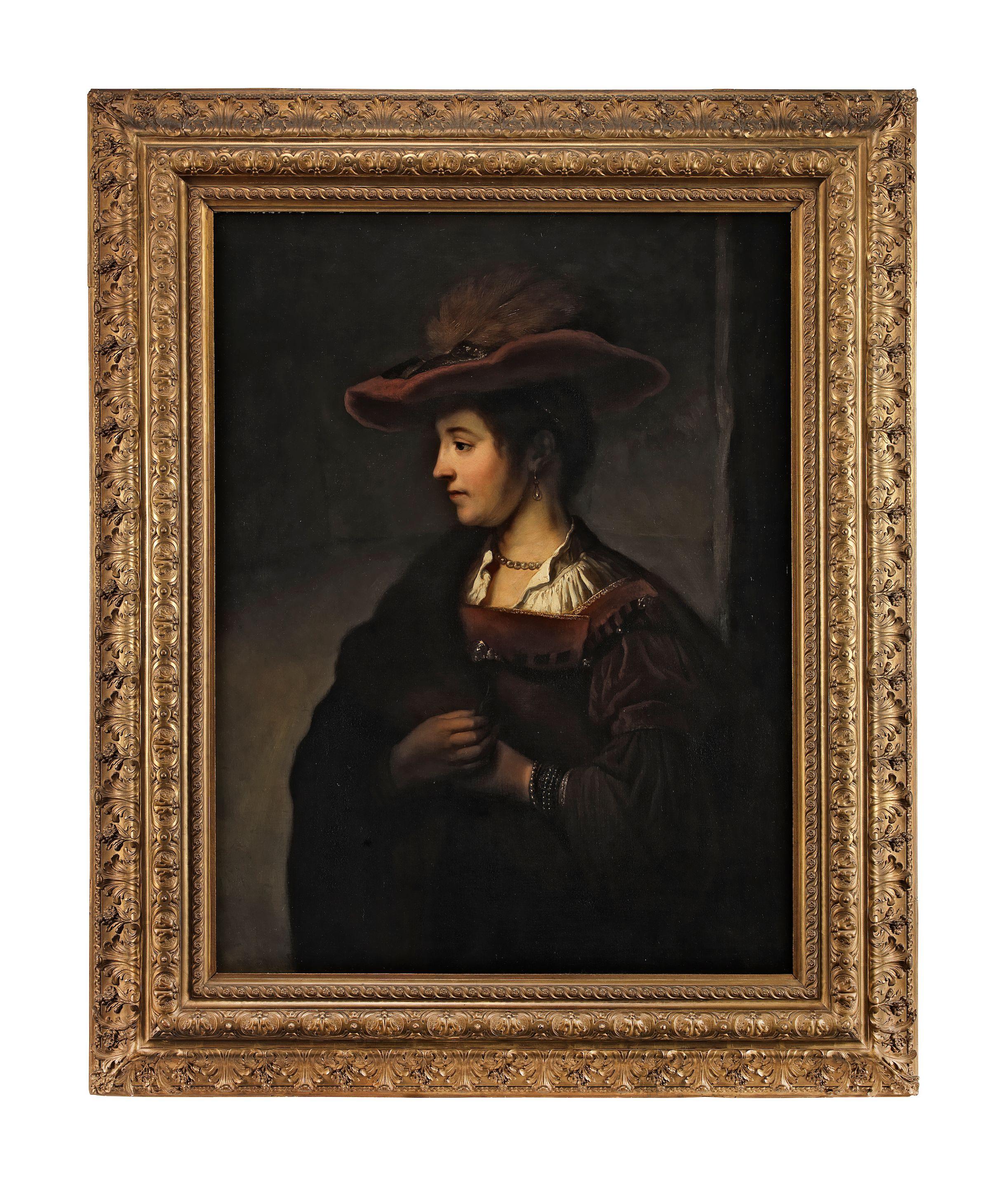 Portrait of the artist's wife, Saskia van Uylenburgh Art.Salon