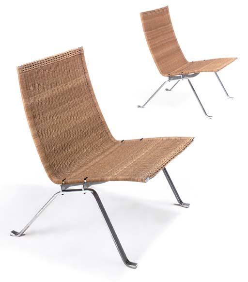 Poul Kjaerholm - Pair of Pk-22 Lounge Chairs