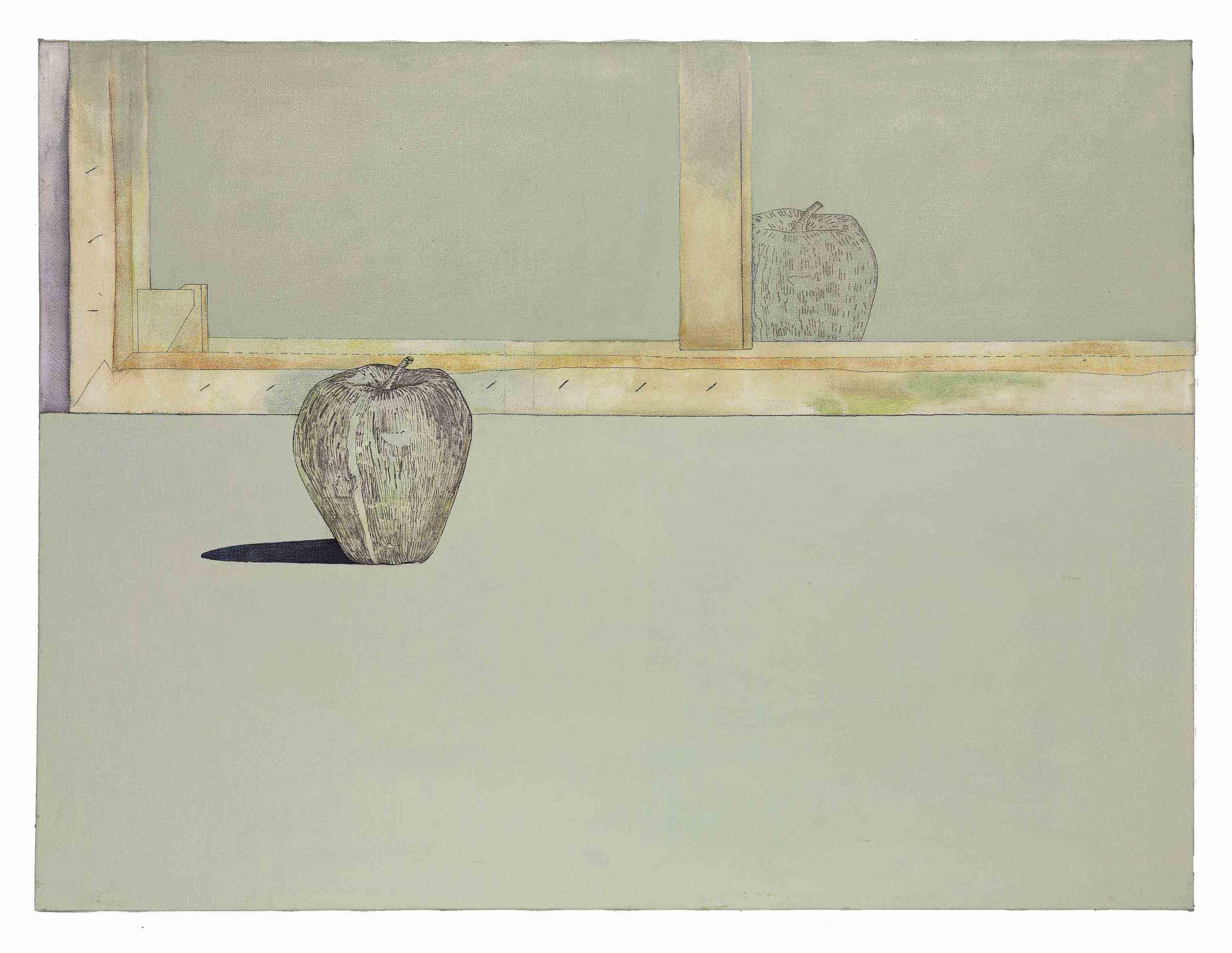 Prabhakar Barwe - Canvas and Apple