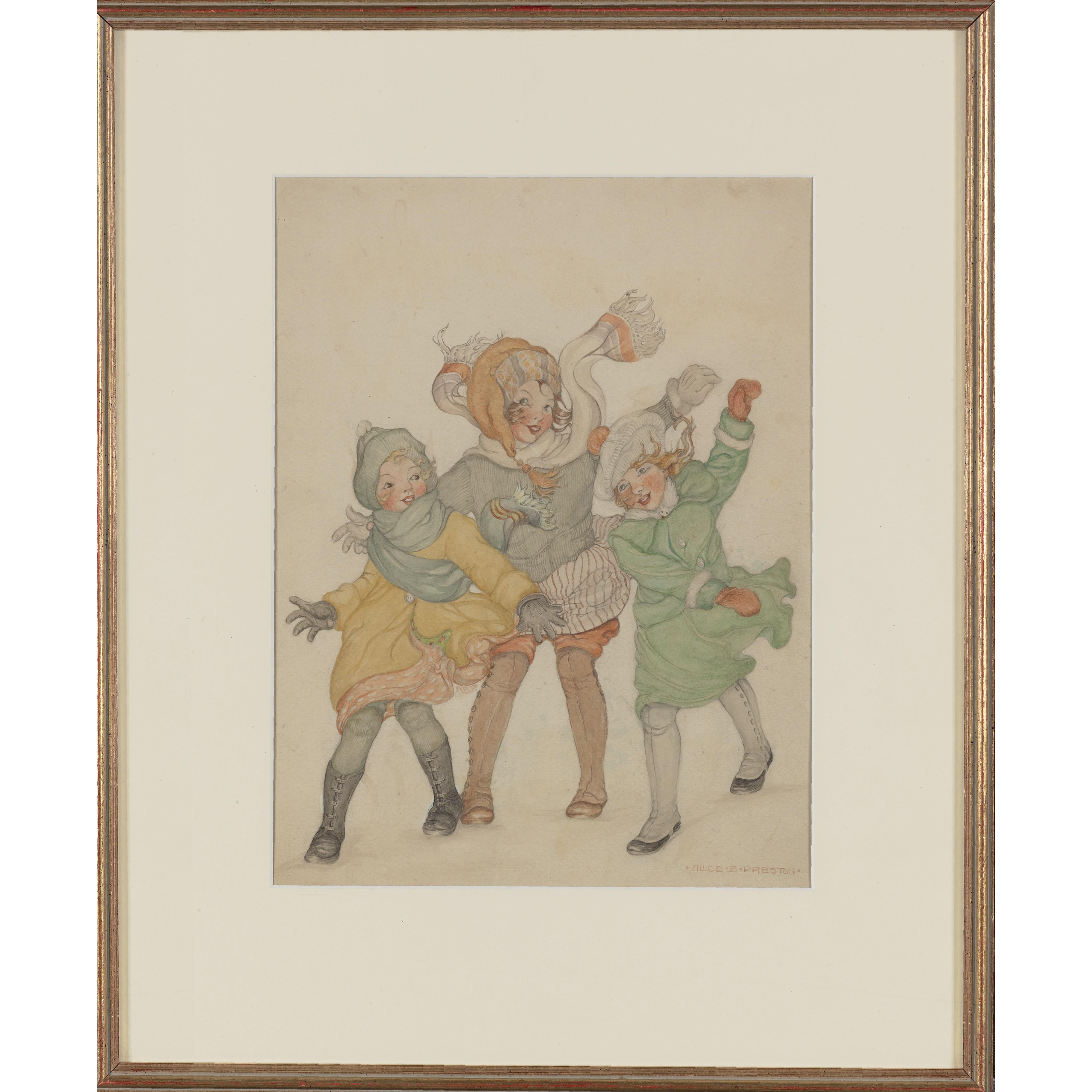 Preston, Alice B. - Three children in the wind