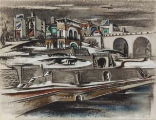 Preston Dickinson - Harlem River Bridge