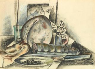 Preston Dickinson - Still Life with Condiments (The Provolone Cheese)