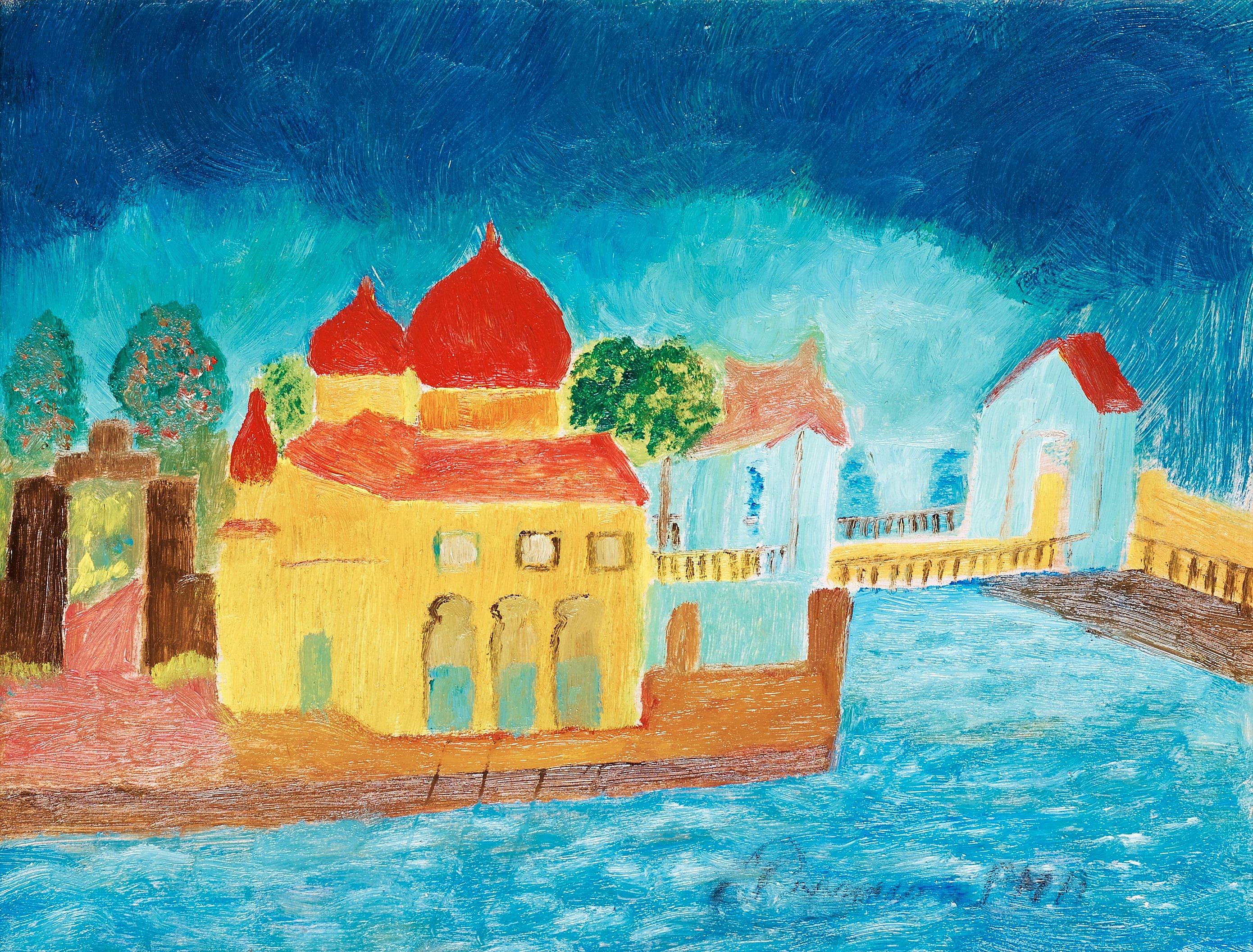 Primus Mortimer Pettersson - City in sunset