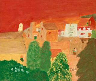 Primus Mortimer Pettersson - City in sunset