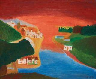 Primus Mortimer Pettersson - Sunset over the city.