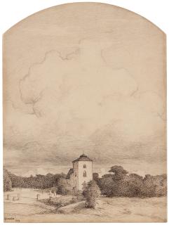 Prins Eugen - Large cloud over Tyresö church