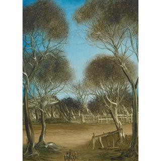 Pro Hart - Australian bush Camp