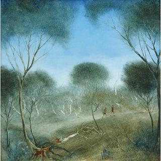 Pro Hart - Australian Bush Path