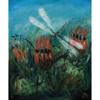 Pro Hart - Australian Flower Study