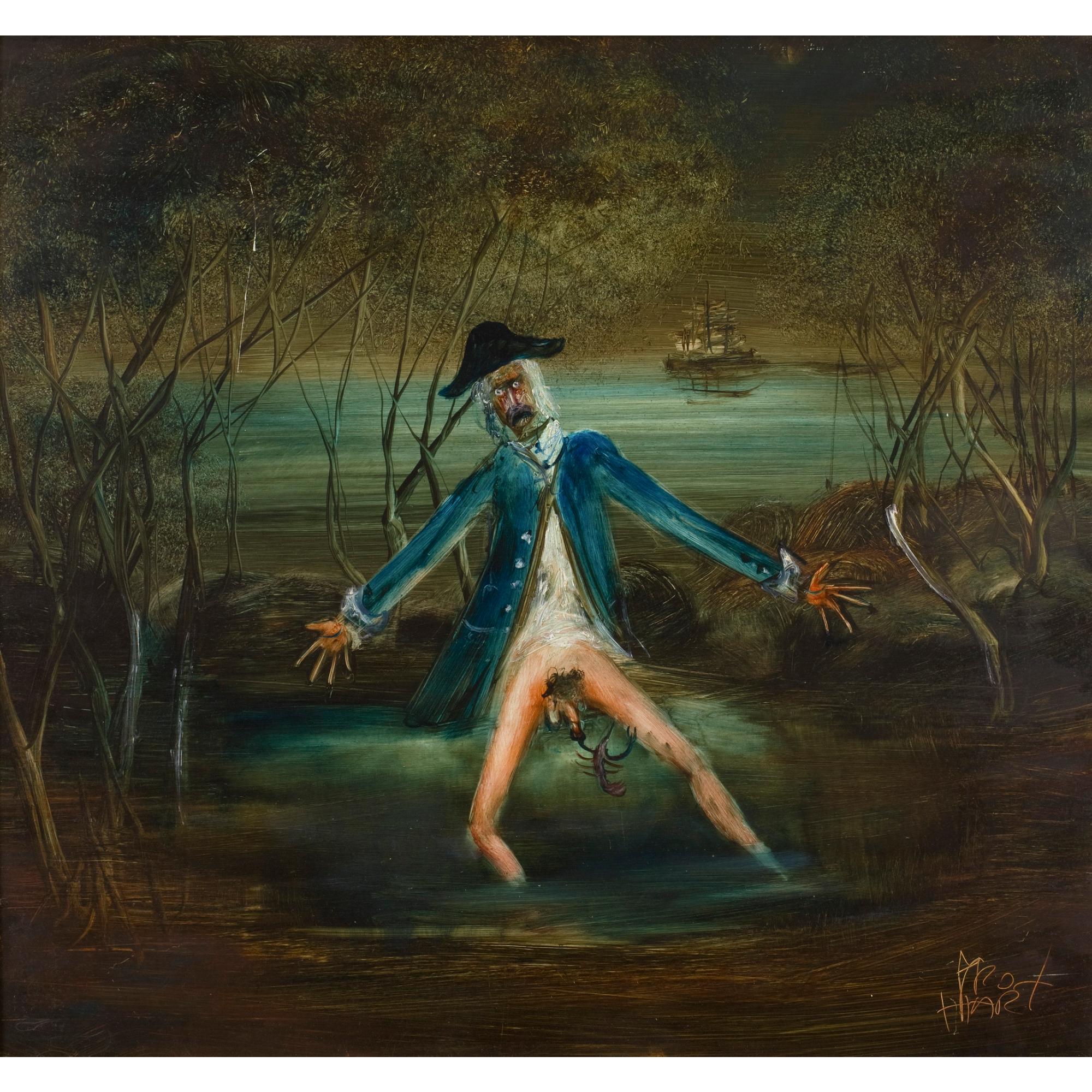 Pro Hart - Australian The Yabbee Catch