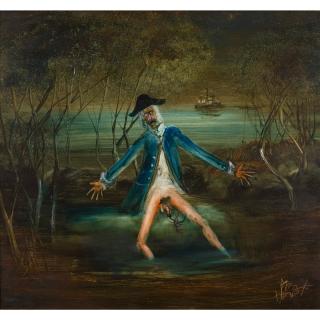 Pro Hart - Australian The Yabbee Catch