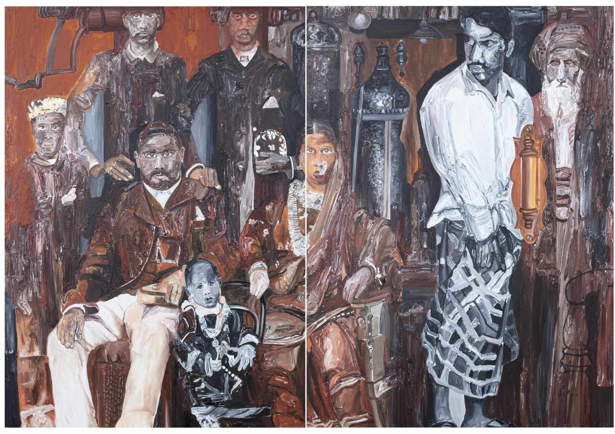Probir Gupta - Islam, the caretaker of Beth El Synagogue (diptych)