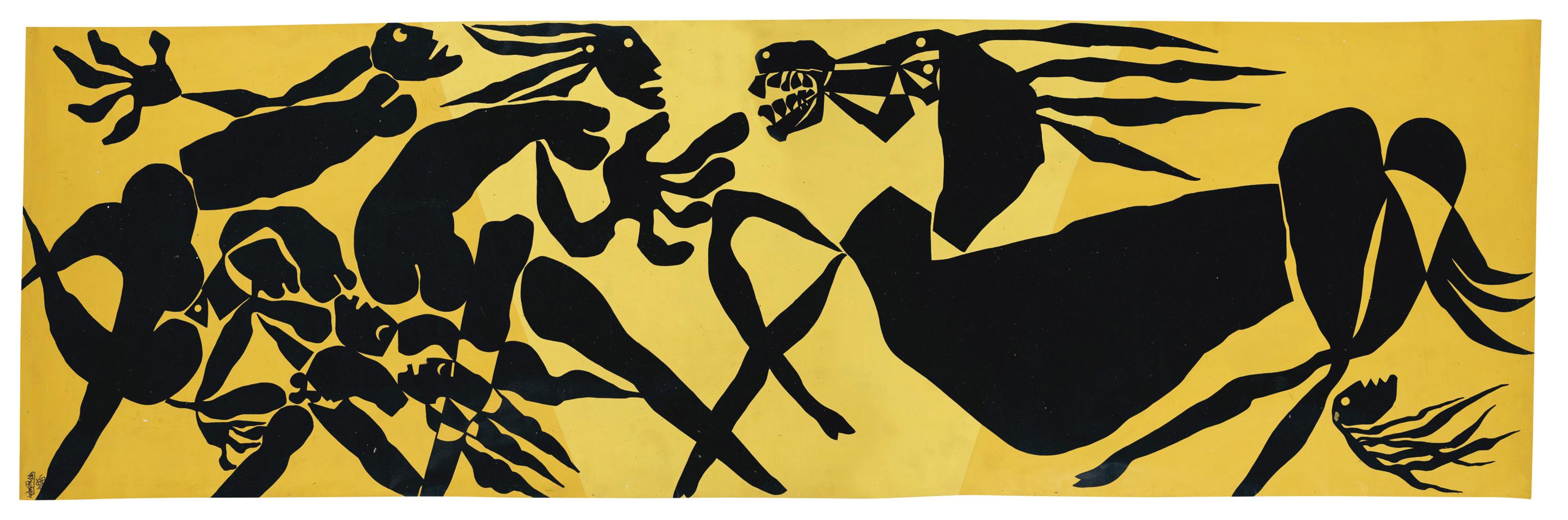 Prokash Karmakar - Untitled (Women and Horse)