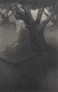 Prosanto Roy - Untitled (Portrait Of Rabindranath Tagore)