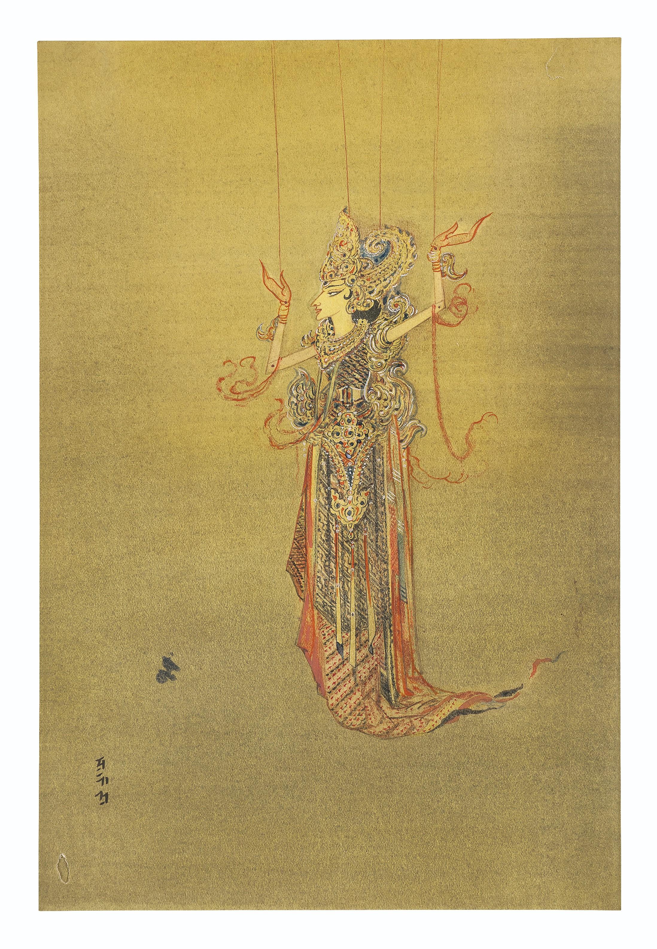 Prosanto Roy - Untitled (Puppet Princess in Ceremonial Dress of Thai Poe Dance)