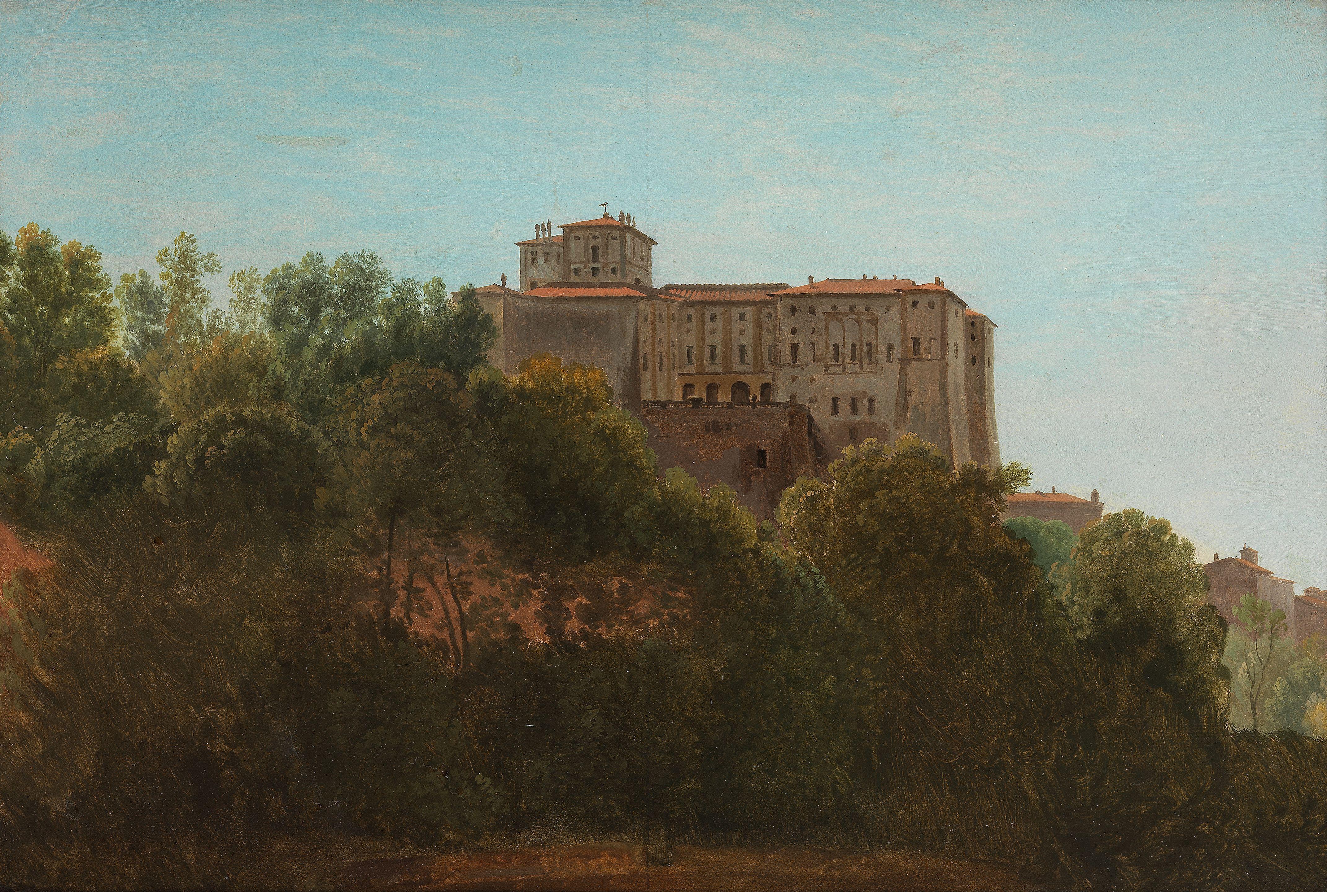 Prosper François Irénée Barrigues De Fontainieu - Vue D\'Un Palais En Italie