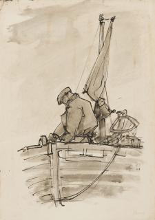 Prunella Clough - Man in a Boat