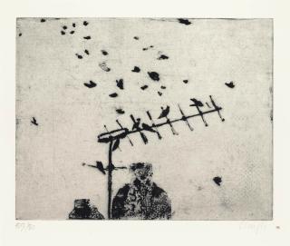 Prunella Clough - Starlings