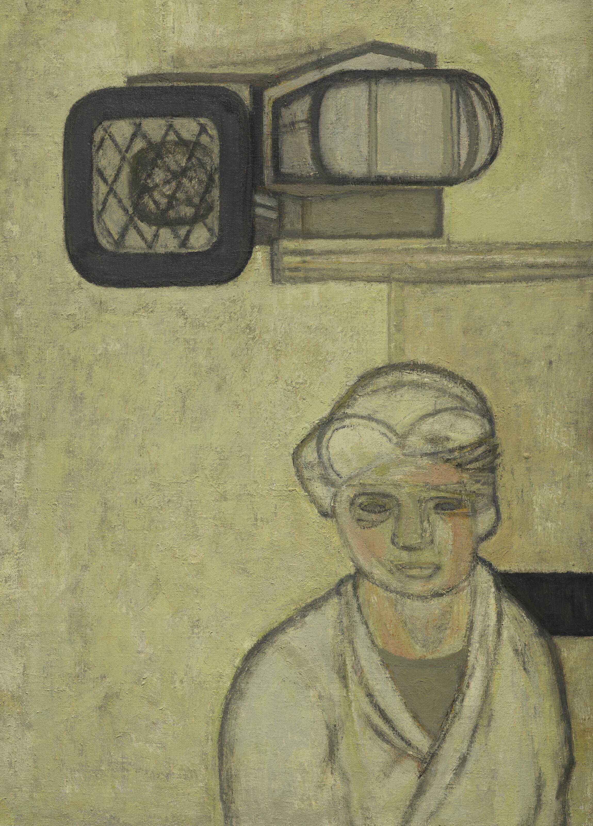Prunella Clough - Woman by Ventilator