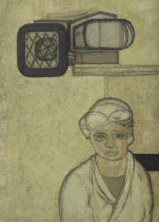 Prunella Clough - Woman by Ventilator