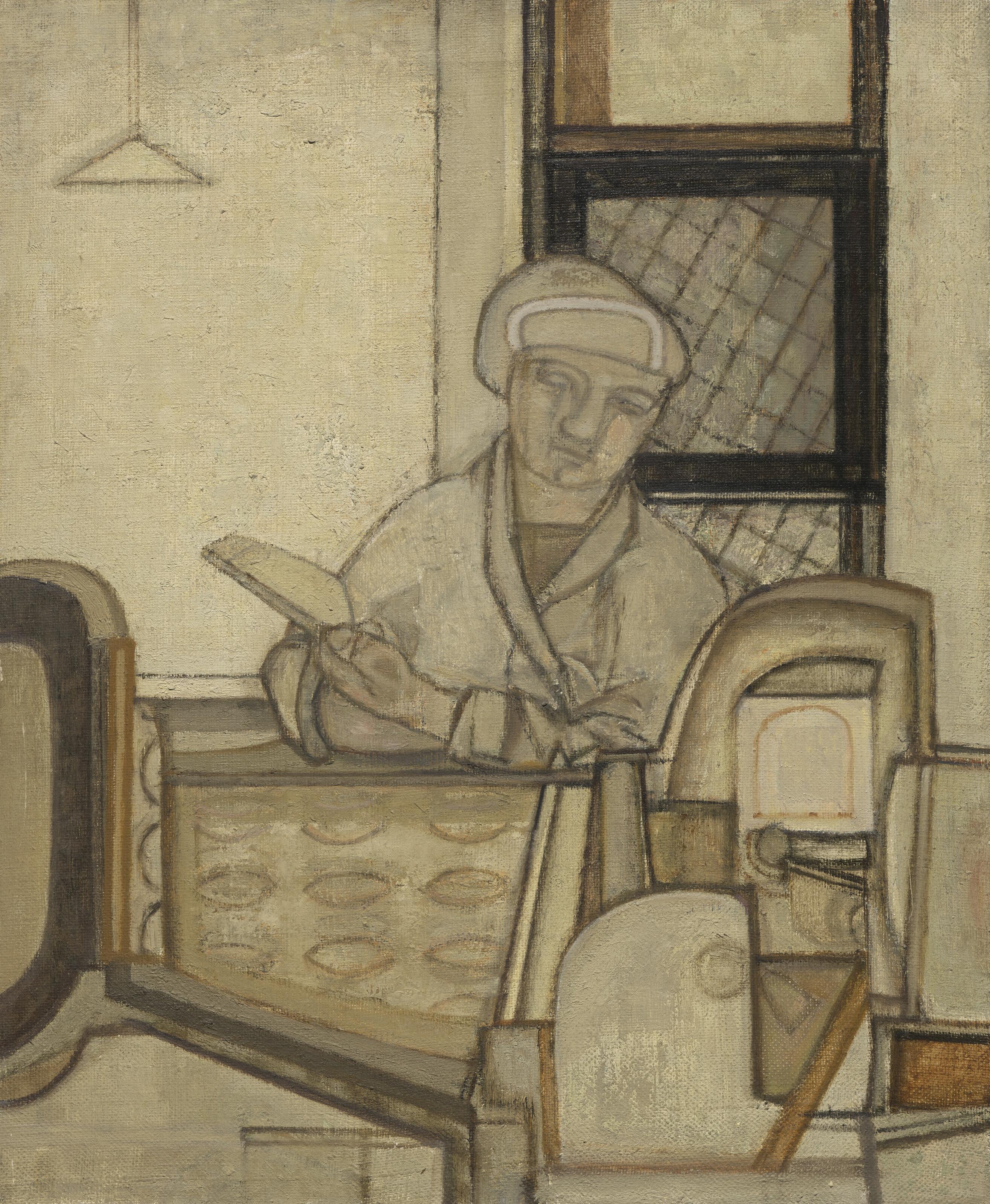 Prunella Clough - Woman in Biscuit Factory II