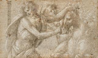 Pseudo Gherardi - Un jeune homme arrêtant un cheval