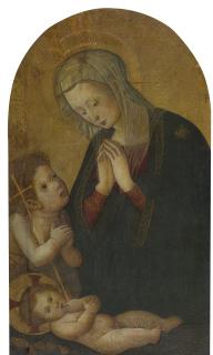 Pseudo Pier Francesco Fiorentino - Madonna And Child With The Infant Saint John The Baptist