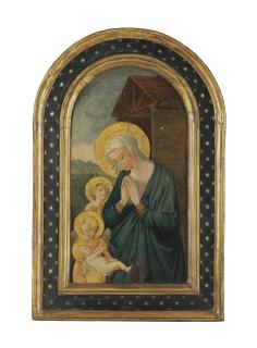 Pseudo-Pier Francesco Fiorentino - The Madonna And Child With Saint John The Baptist And An Angel