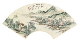Pu Jin - Landscape In The Style Of Zhao Mengfu