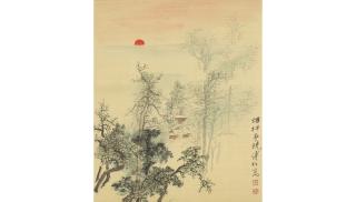 Pu Quan - Sunrise in a Misty Spring Forest