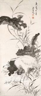 Pu Ru - Egret And Lotus Pond