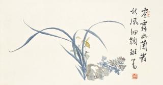 Pu Ru - Orchid And Chrysanthemums