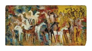 Purvis Young - Horses and Leaders