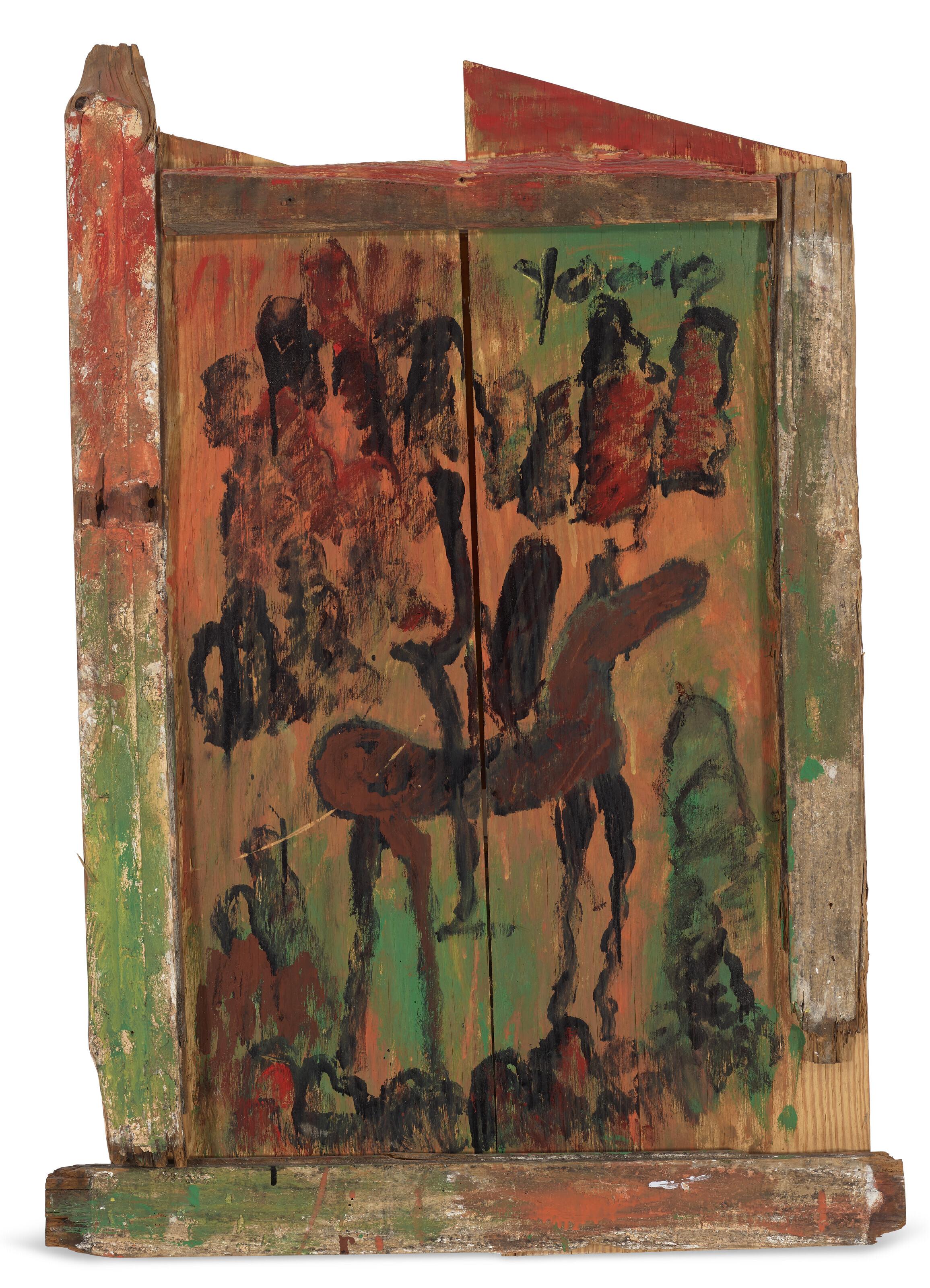 Purvis Young - Untitled (Horse and Rider)