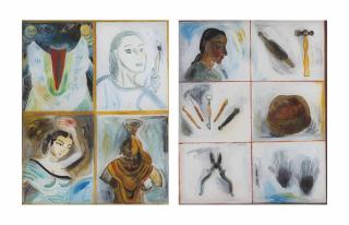 Pushpamala N. - Untitled; Self Portrait: Artist And Tools