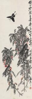 Qi Baishi - Butterflies And Flowers