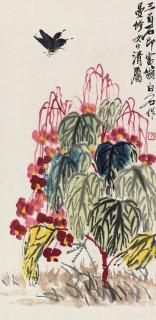 Qi Baishi - Butterflies And Flowers