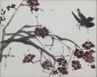 Qi Baishi - Butterfly and Plum Blossoms
