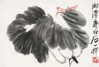 Qi Baishi - Cabbage and Mantis